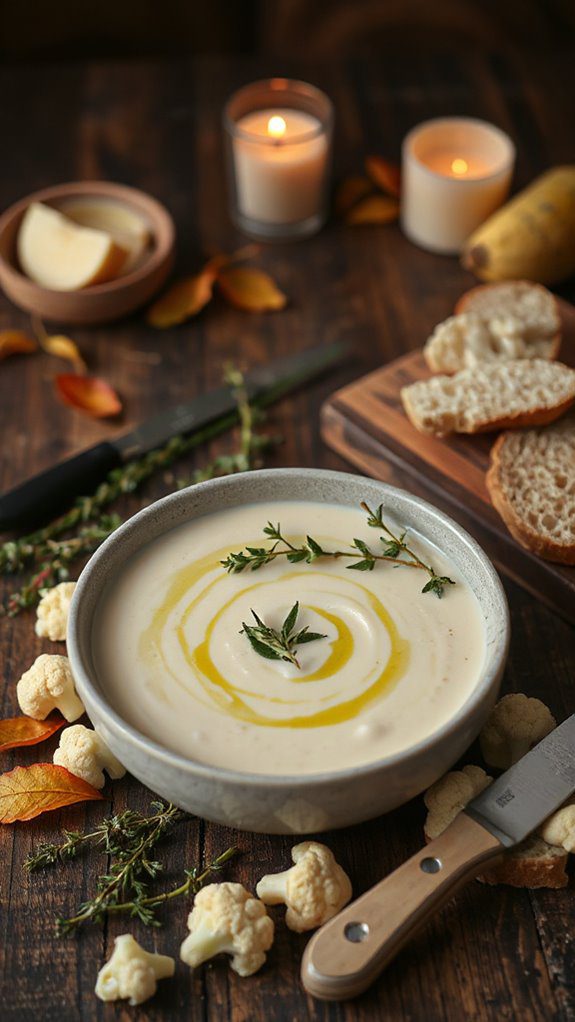 creamy cauliflower soup recipe