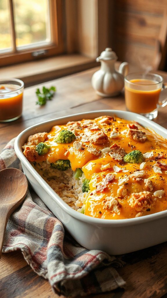 creamy cheesy broccoli casserole