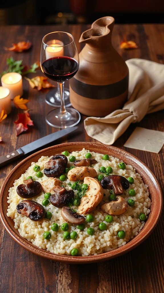 creamy chicken mushroom risotto creamy chicken mushroom risotto