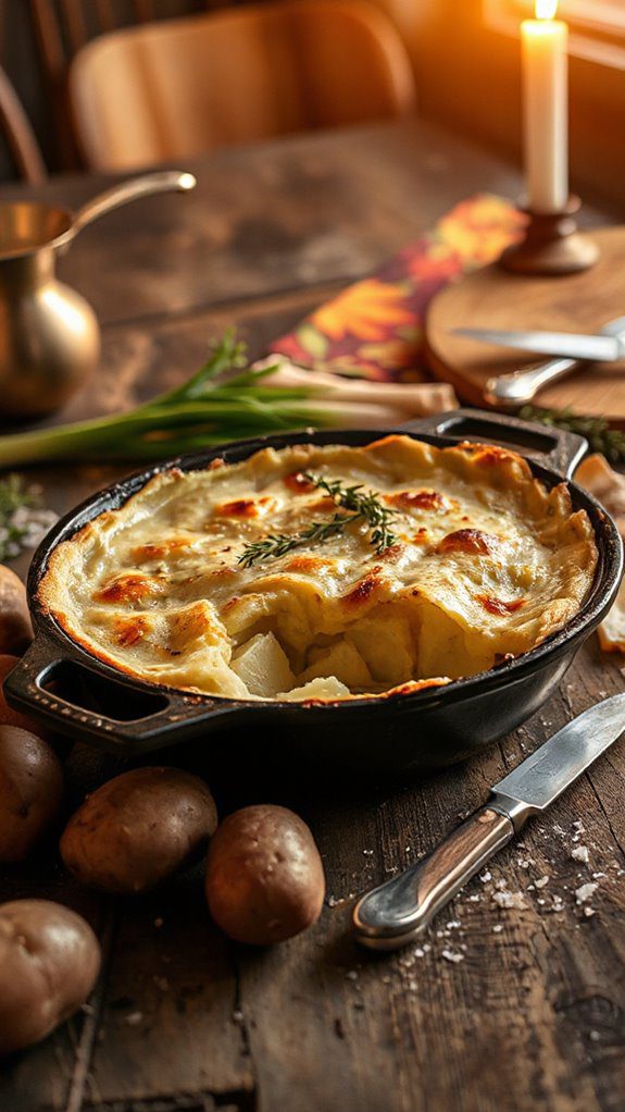 creamy comforting potato gratin