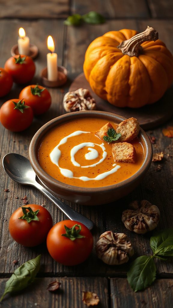 creamy curried tomato soup