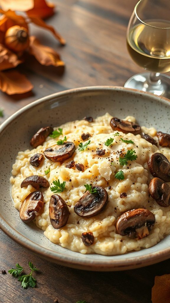 creamy dairy free mushroom risotto creamy dairy free mushroom risotto