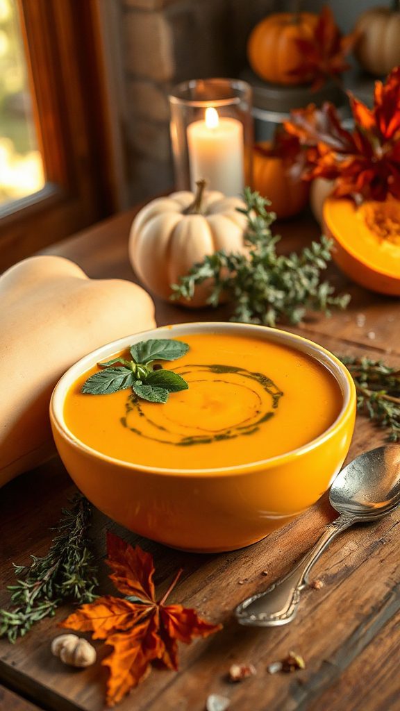 creamy herb infused soup