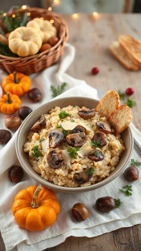 creamy mushroom risotto recipe