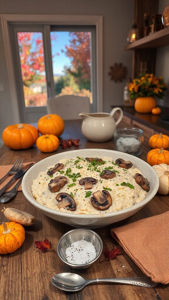 creamy mushroom risotto recipe