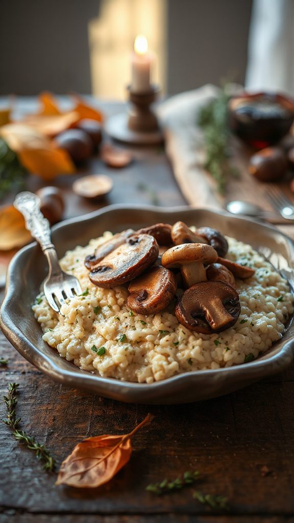 creamy mushroom risotto recipe
