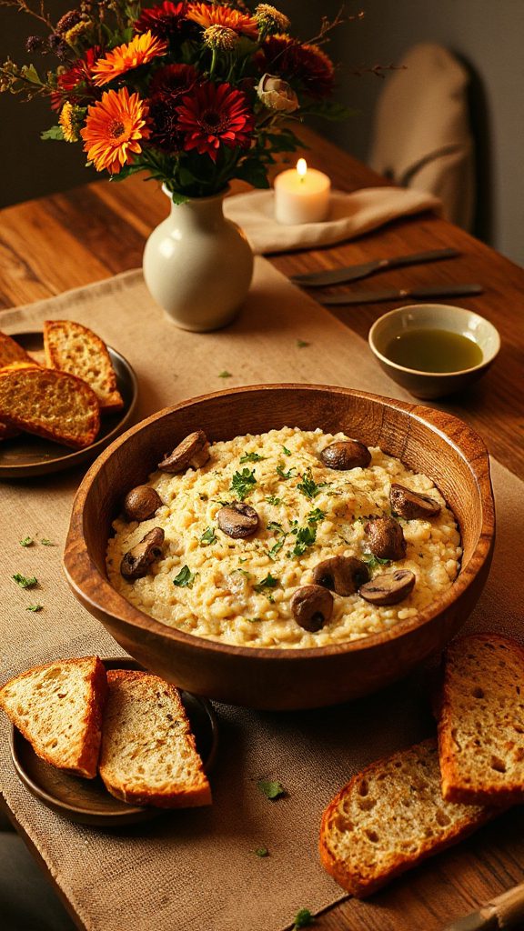 creamy mushroom risotto recipe