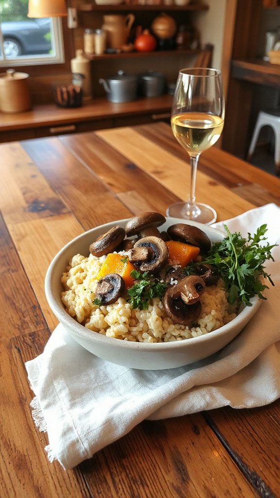 creamy mushroom risotto recipe