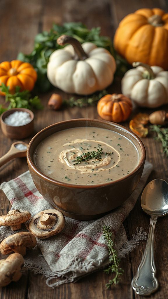 creamy mushroom thyme soup creamy mushroom thyme soup