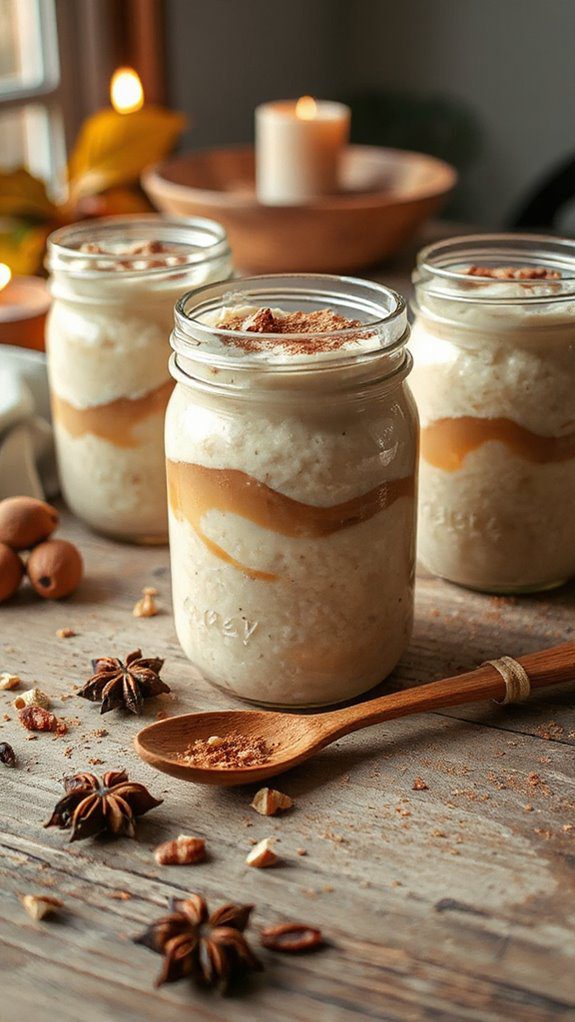 creamy nutmeg vanilla pudding