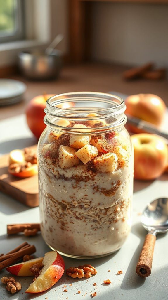 creamy oat apple dish