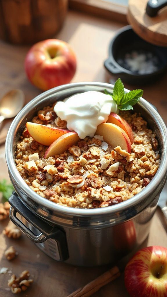 creamy overnight apple cinnamon oats