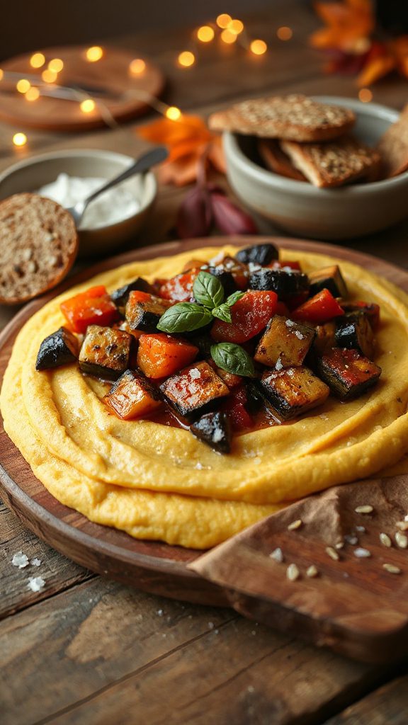 creamy polenta with ratatouille creamy polenta with ratatouille