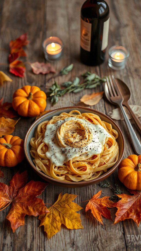 creamy pumpkin alfredo pasta creamy pumpkin alfredo pasta