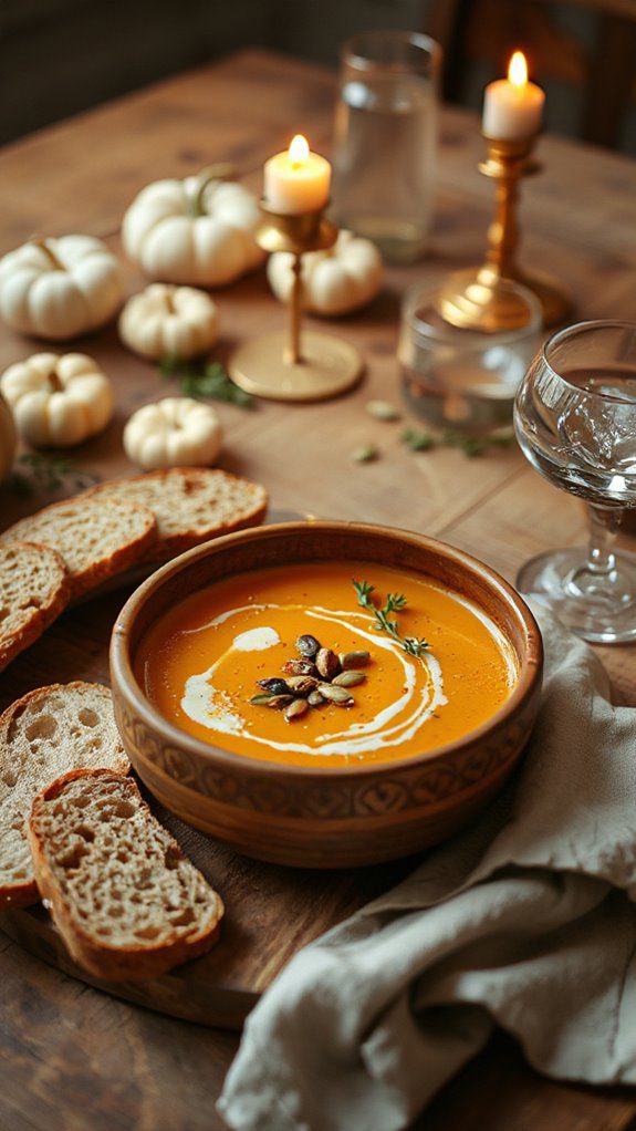 creamy pumpkin cauliflower soup