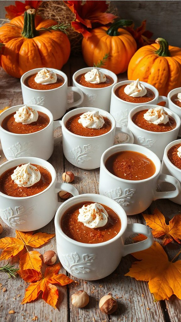 creamy pumpkin hazelnut dessert