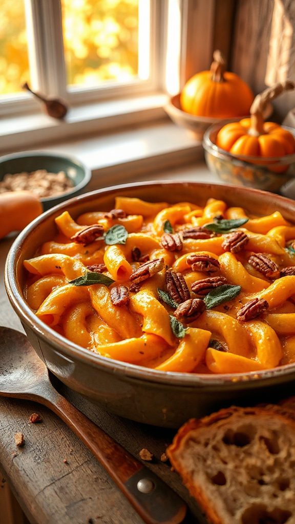 creamy pumpkin pasta bake creamy pumpkin pasta bake