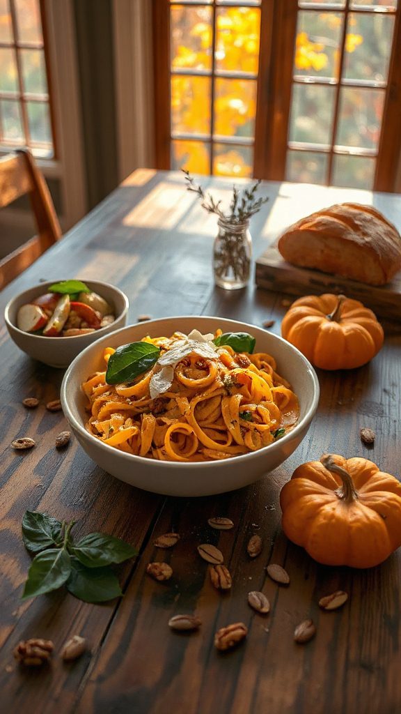 creamy pumpkin pasta delight