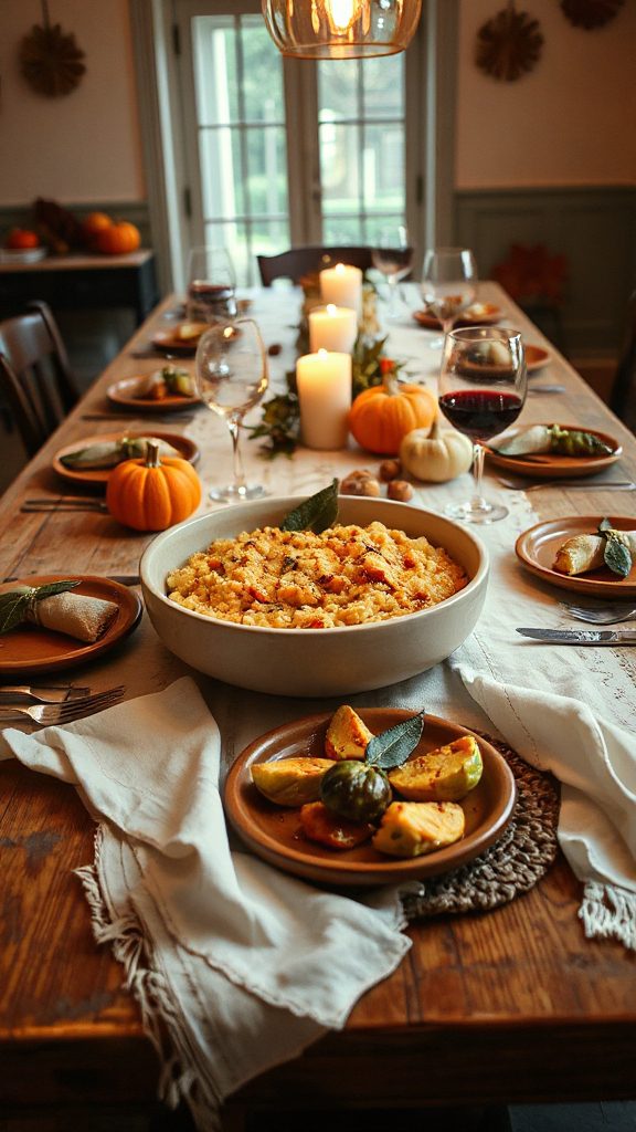 creamy pumpkin sage risotto