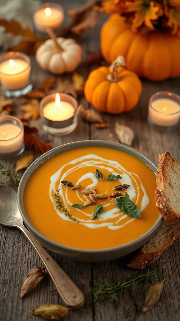 creamy pumpkin soup recipe