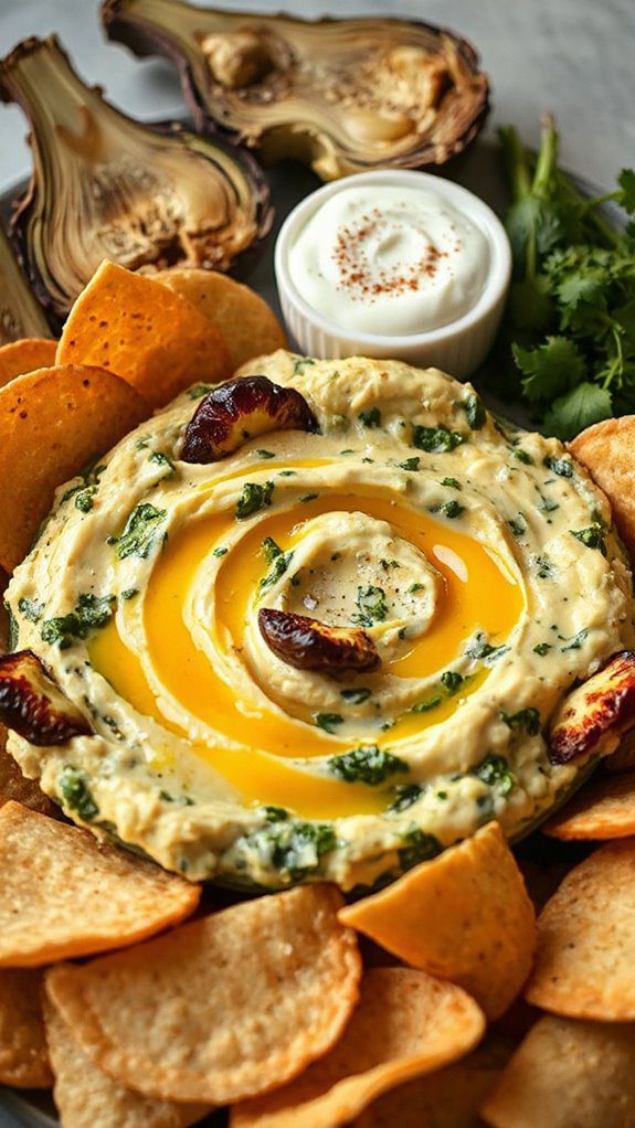 creamy roasted garlic dip