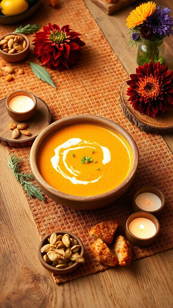 creamy spiced butternut squash soup