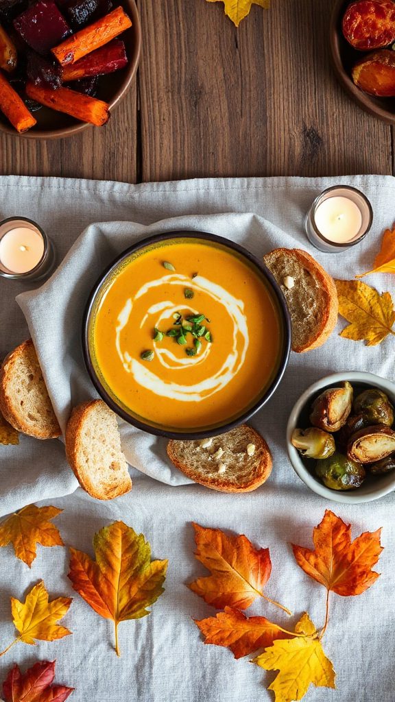 creamy spiced squash soup