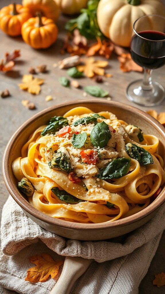 creamy spinach artichoke pasta