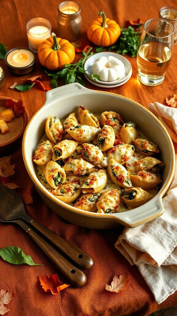 creamy stuffed pasta shells