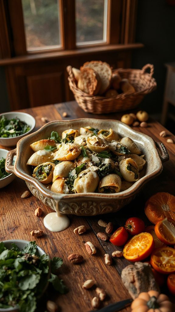 creamy stuffed pasta shells