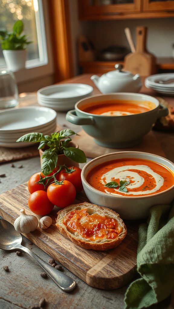creamy tomato basil soup