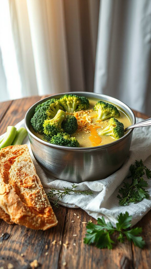 creamy vegan broccoli soup