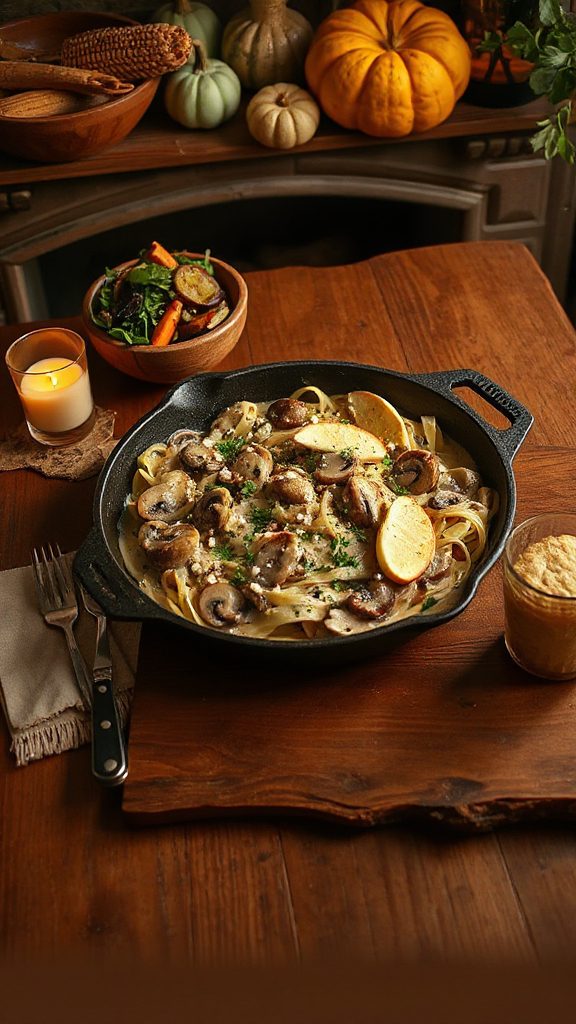 creamy vegetarian mushroom dish