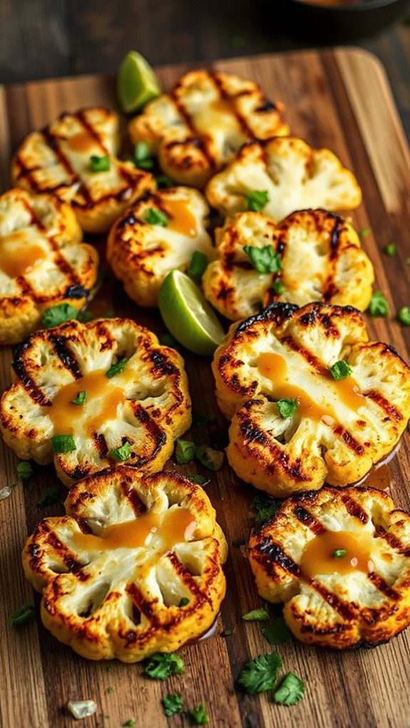 creative cauliflower steak presentation