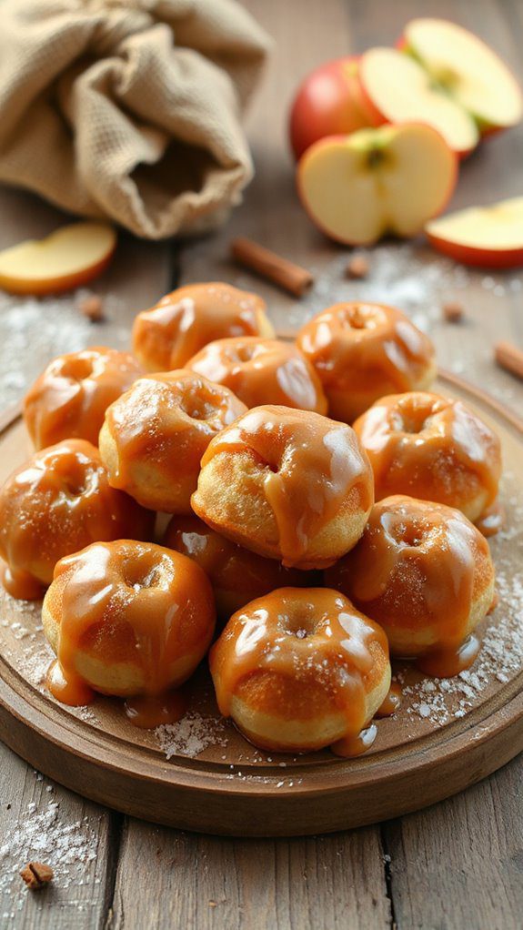crispy apple cider donut bites