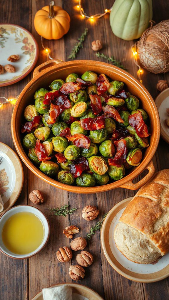 crispy brussels sprouts savory bacon