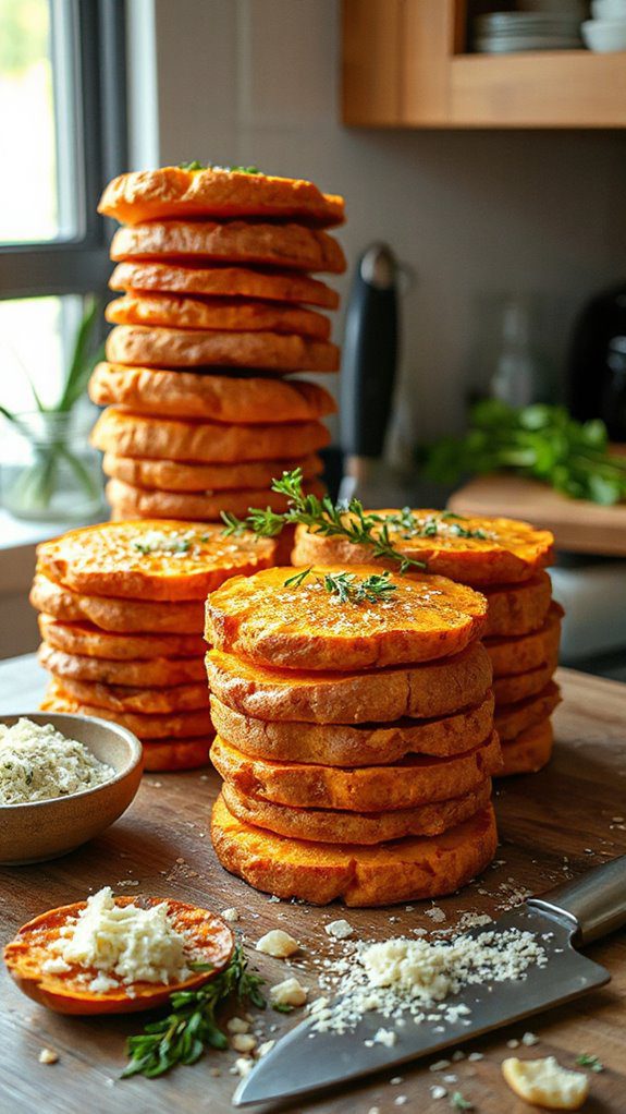 crispy parmesan thyme preparation