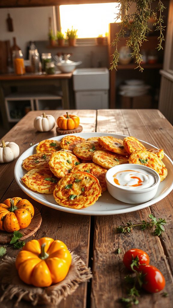 crispy vegetarian zucchini fritters