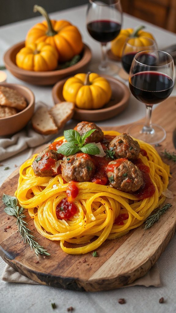 crockpot spaghetti squash meatballs