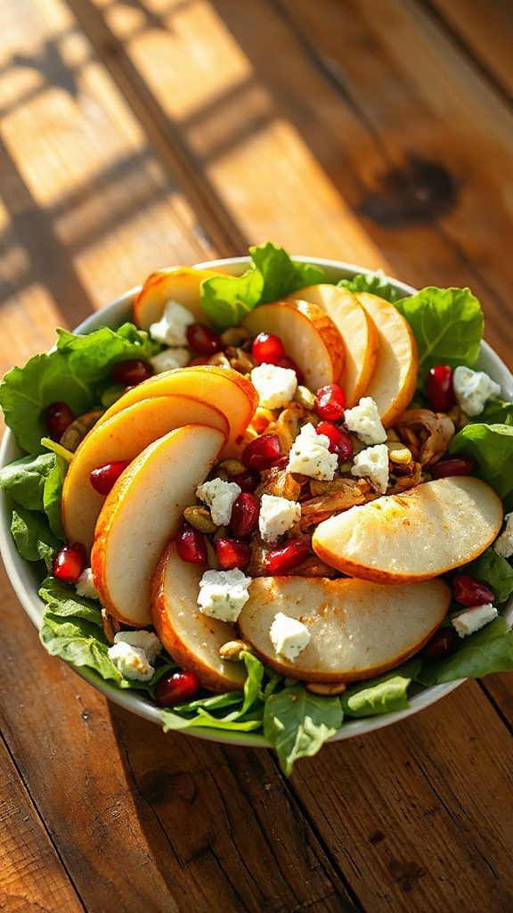 crunchy toppings enhance salad
