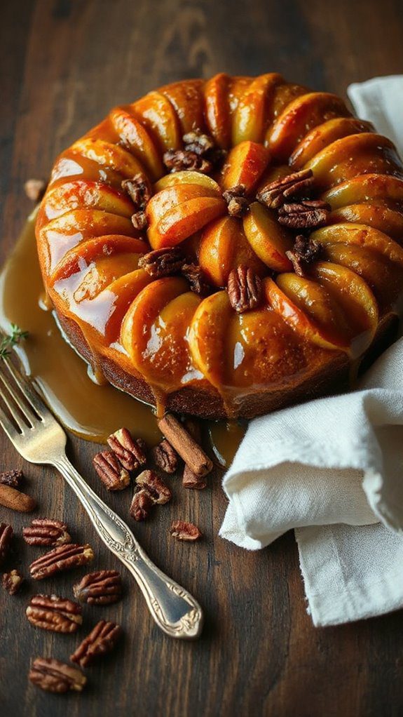 decadent caramel apple cake