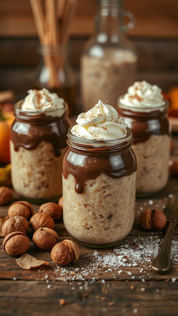 decadent hazelnut chocolate pudding