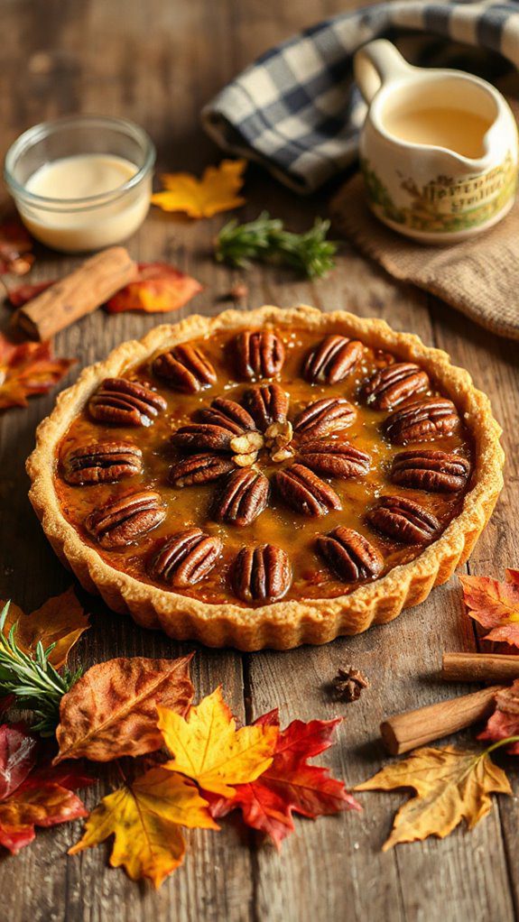 decadent maple pecan tart