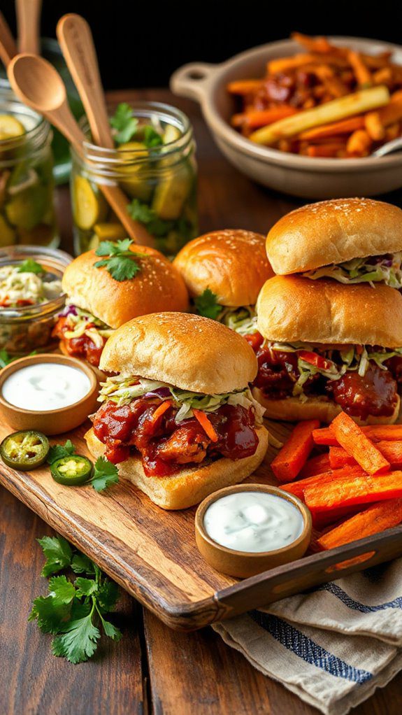 delicious bbq chicken sliders