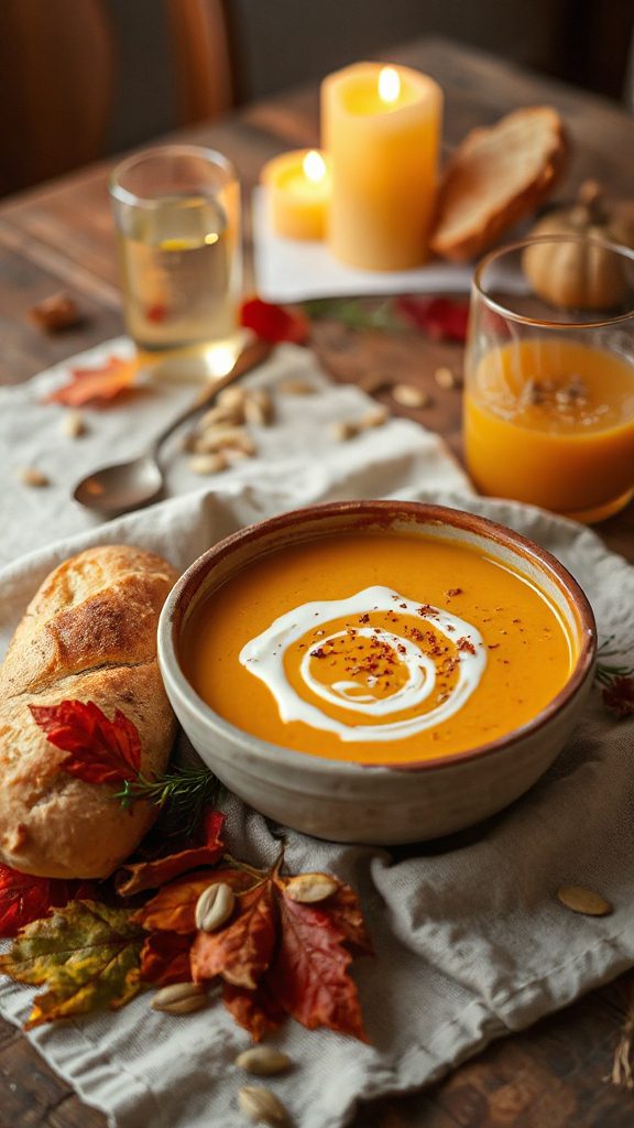 delicious creamy pumpkin soup