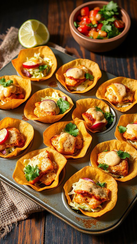 delicious fish taco cups
