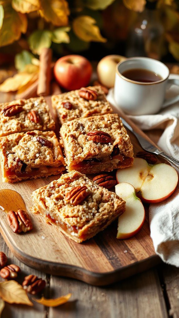 delicious maple pecan bars