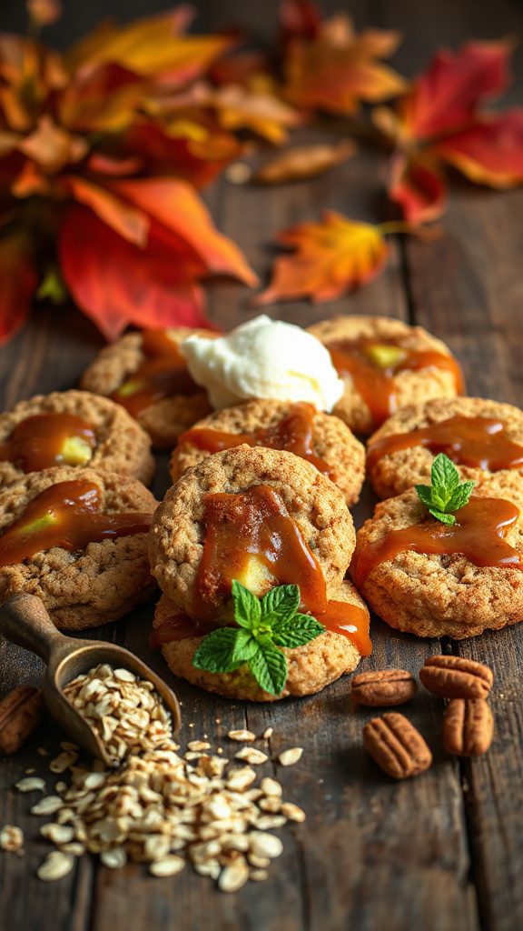 delicious oatmeal caramel cookies