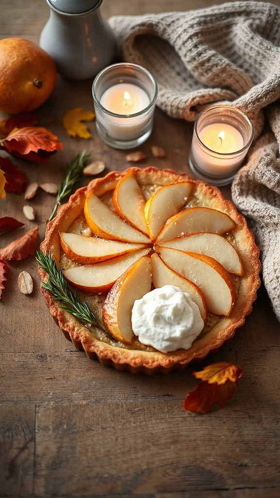 delicious pear almond tart