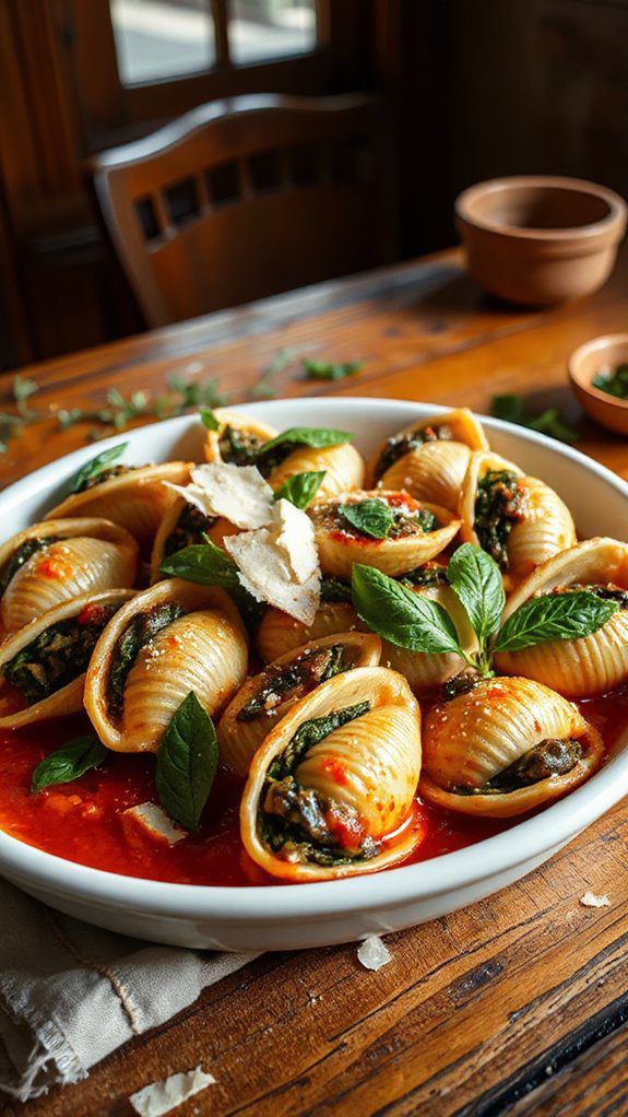 delicious stuffed shells recipe